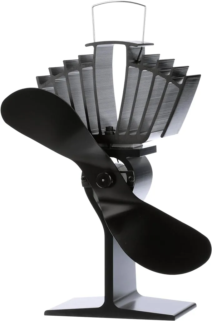 Ecofan® AirMax, Classic Styled, Heat Powered Wood Stove Fan, 175 CFM, 812AMXBX, Large-Sized, 9" Blade, Black