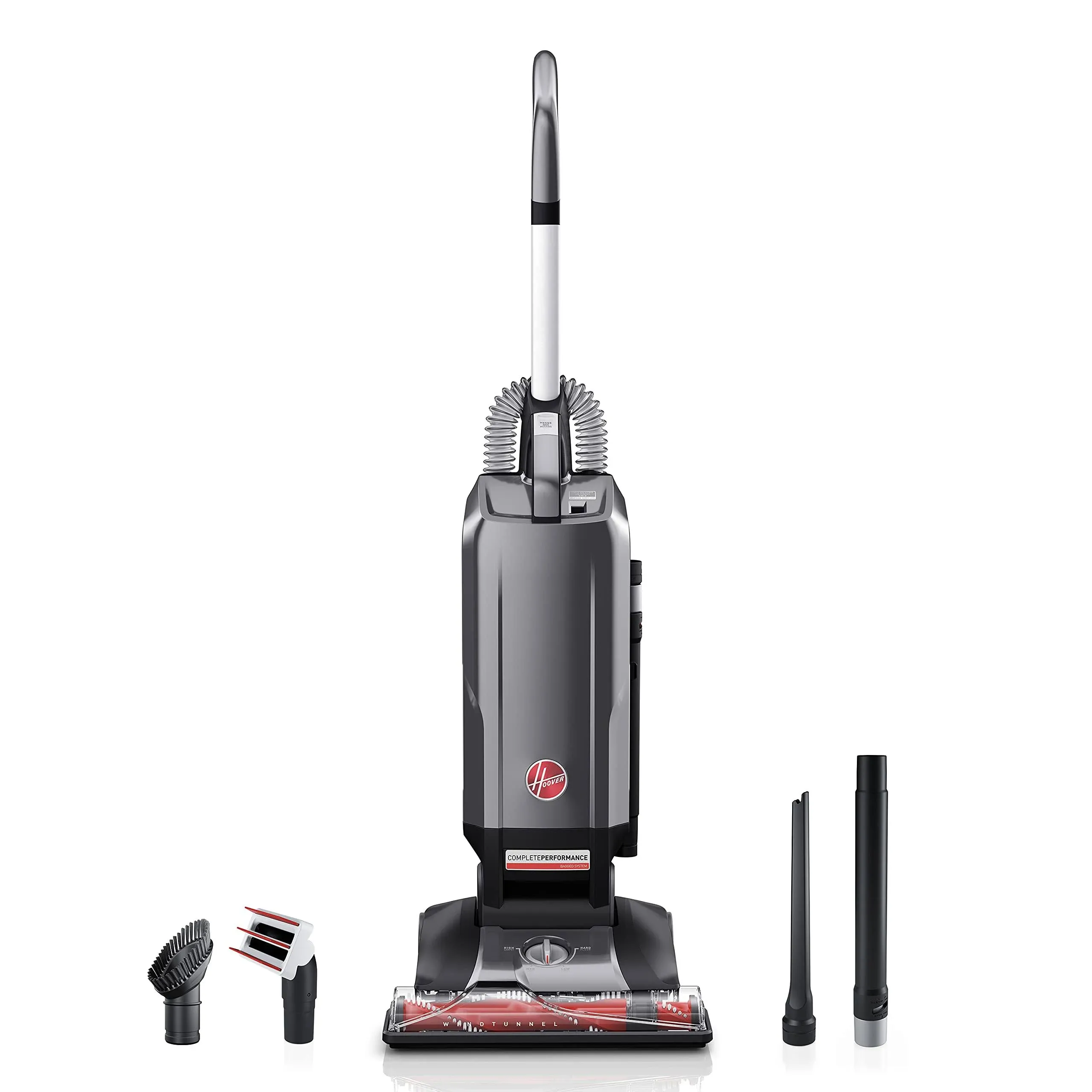 Hoover Complete Performance Advanced Pet Kit, Corded Bagged Upright Vacuum Cleaner with HEPA Filter, Uh30650