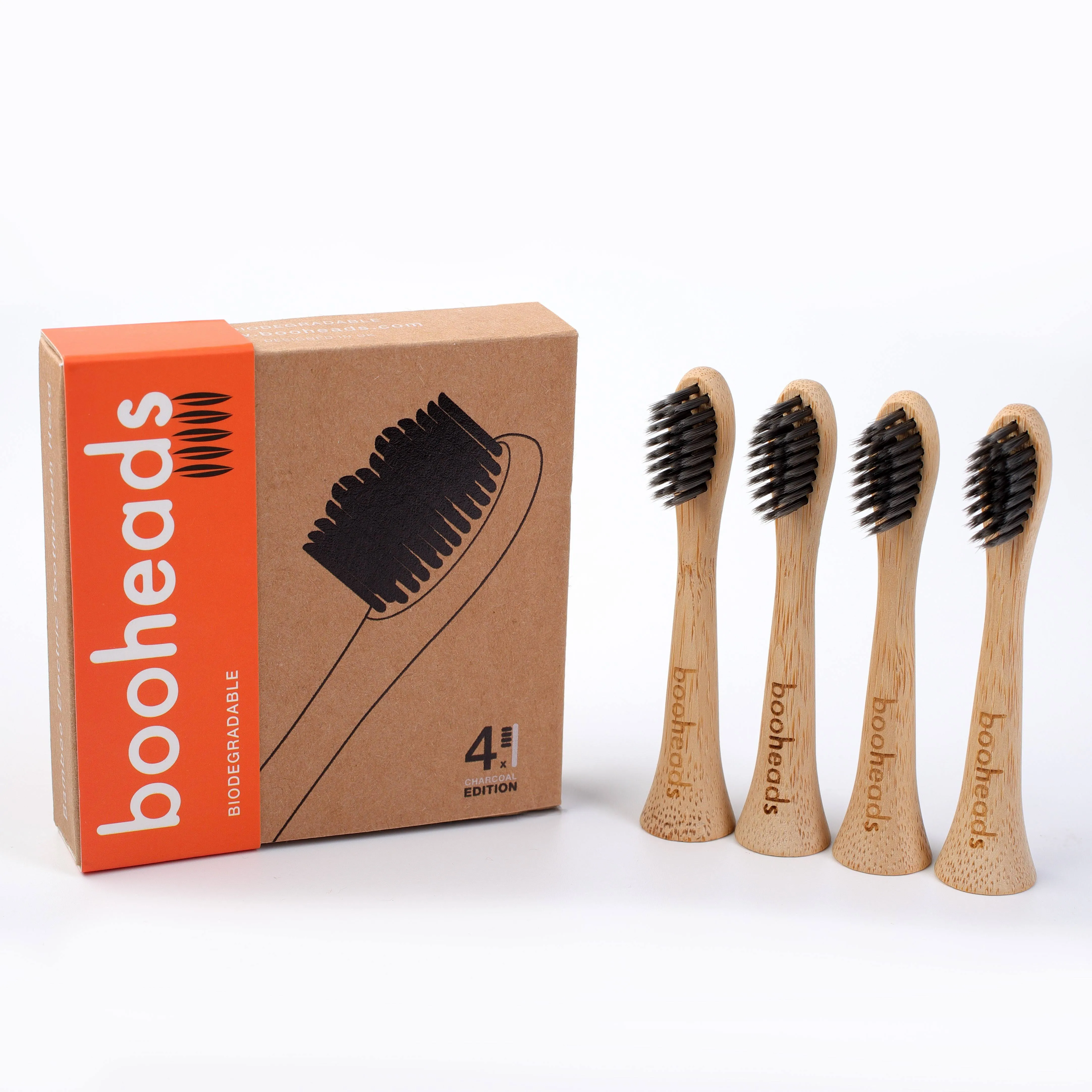 Bamboo Electric Toothbrush Heads | Biodegradable Eco-Friendly Sustainable Recyclable | Compatible with Sonicare (Pink2)