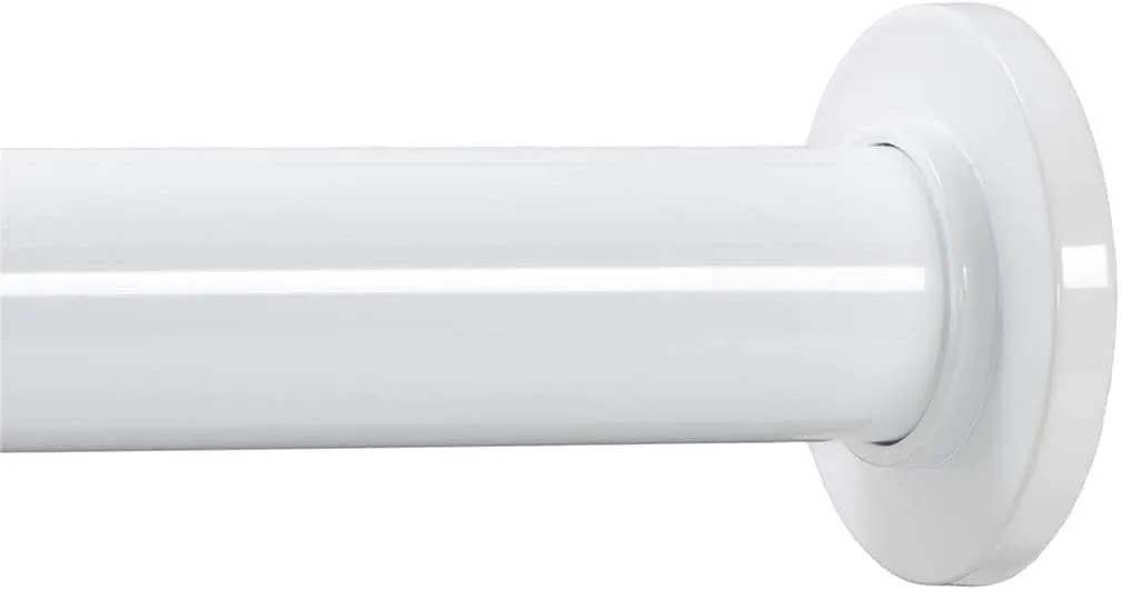 Ivilon Tension Curtain Rod - Spring Tension Rod for Windows or Shower, 36 to 54 inch. White