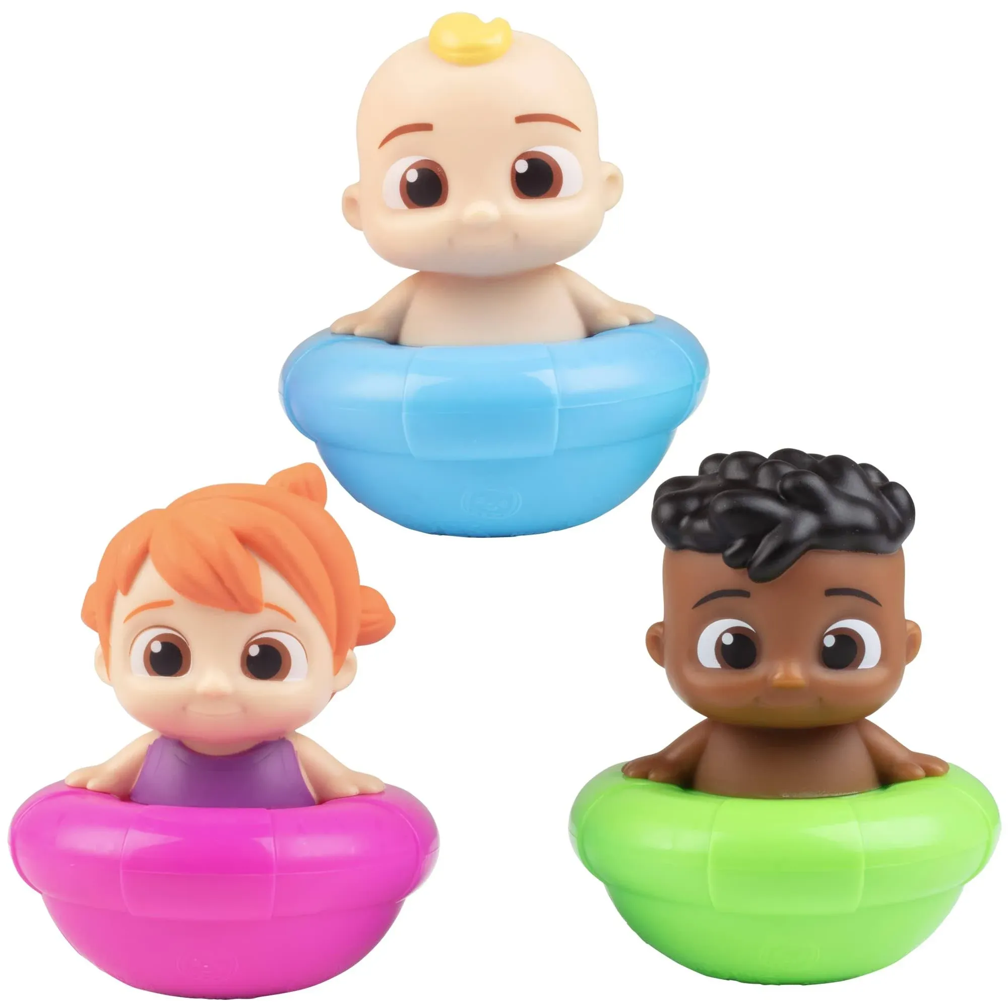 CoComelon Bath &amp; Pool Water Toys 3pc Set-JJ, Cody &amp; YoYo Floating Bobble Figures