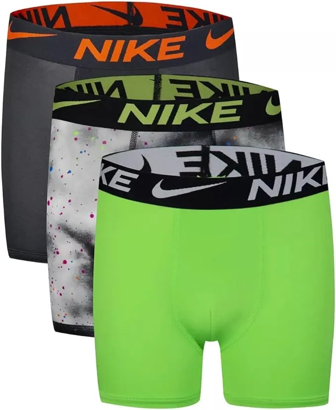 Nike Youth Boy&#039;s 3-Pairs Boxer Briefs Underwear Micro Dri-FIT  size Large 14/16