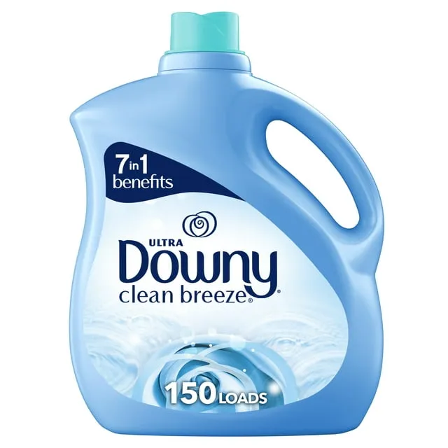 Downy Fabric Softener Liquid, Clean Breeze Scent, 111 fl oz, 150 Loads