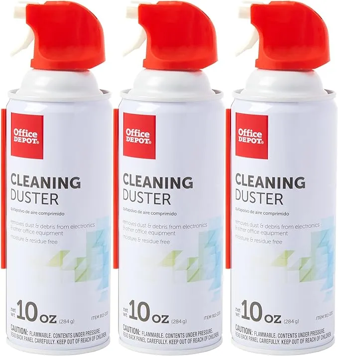 Office Depot® Brand Cleaning Duster, 10 Oz, Pack of 3 Cans