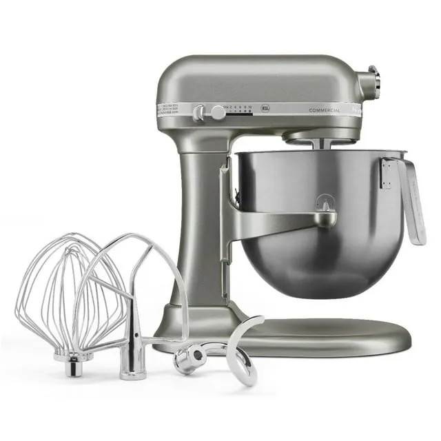 KitchenAid KSM8990WH 8-Quart Commercial Countertop Mixer, 10-Speed, Gear-Driven, White