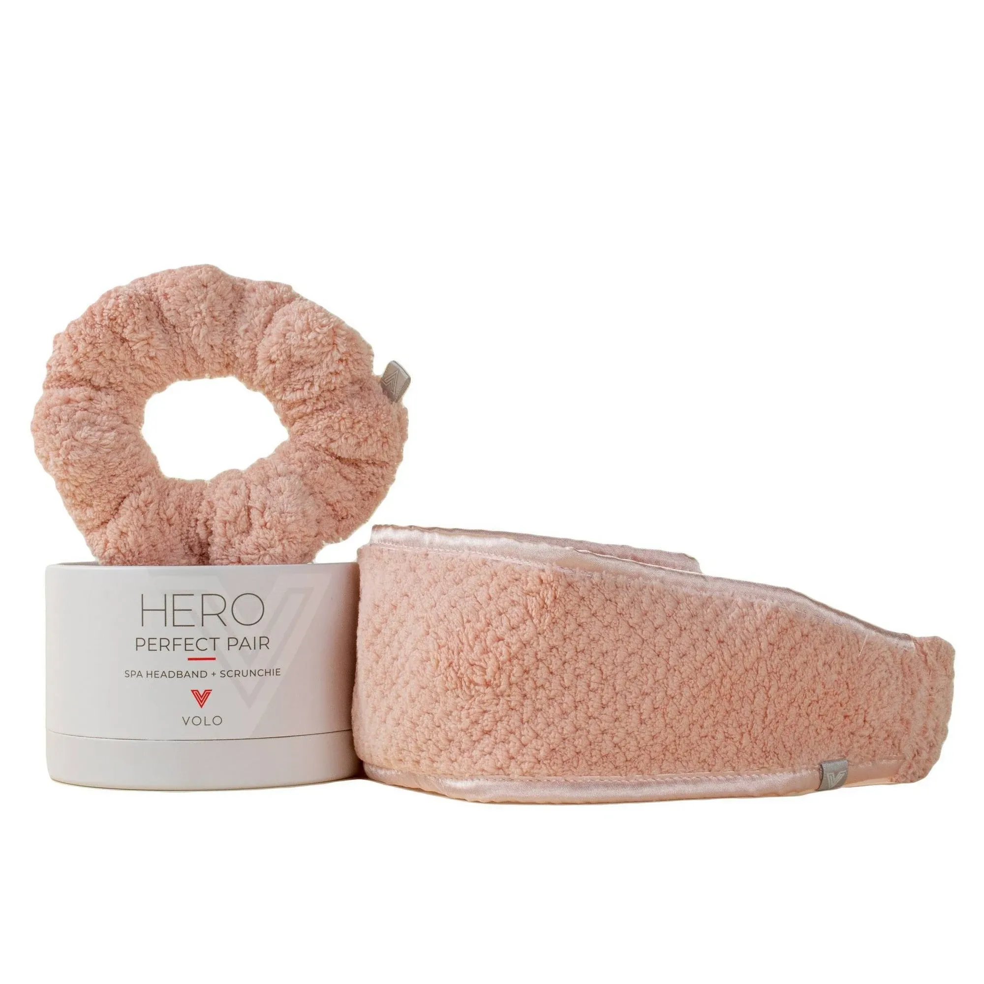 Hero Perfect Pair Spa Headband And Scrunchie In Luna Gray