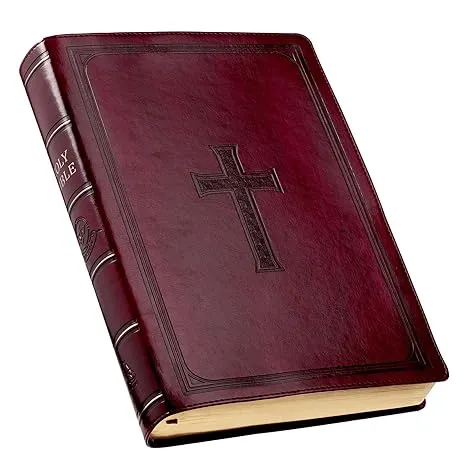 KJV Holy Bible, Super Giant Print Faux Leather Red Letter Editio