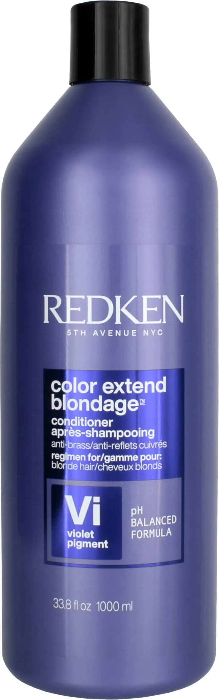 Redken Blondage Color Depositing Purple Conditioner | For Blonde Hair | Neutralizes Brass & Moisturizes Hair | With Pure Violet Pigments | 33.8 Fl Oz