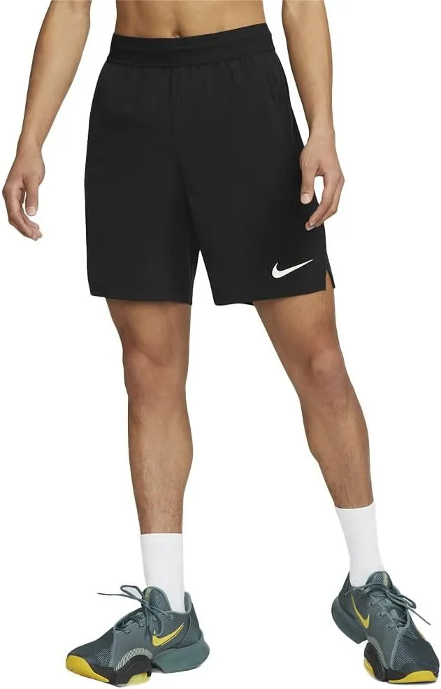 Nike Men's 8” Pro Dri-Fit Flex Vent Max Training Shorts, XL, Black/White