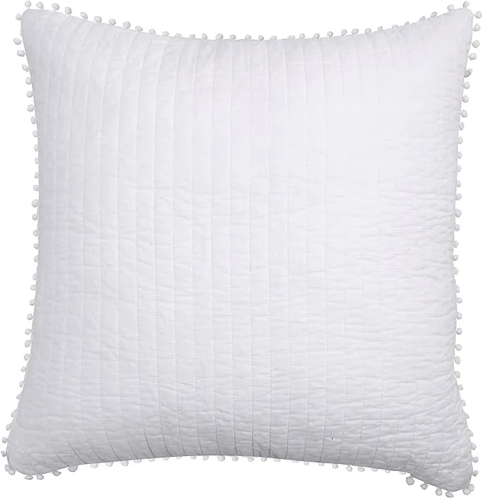 Levtex Home Pom Pom White Standard Sham