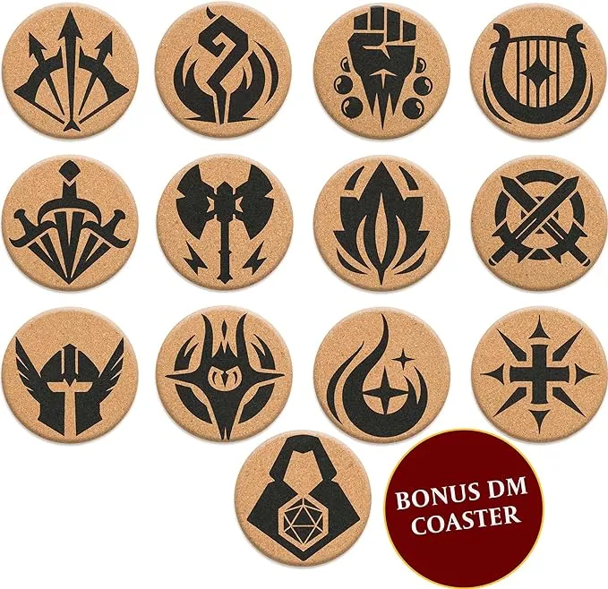 Lynx RPG Class Coasters