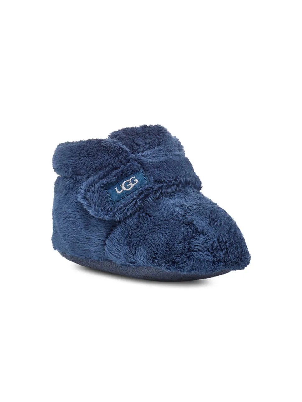 Shop Ugg Baby Boy's Fleece Bixbee Booties In Navy