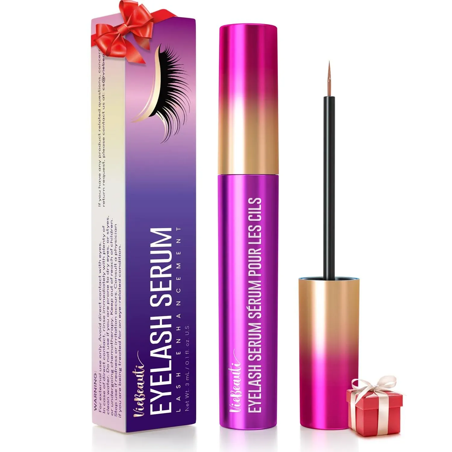 VieBeauti Premium Eyelash Growth Serum Lash Serum Longer and Thicker Lashes