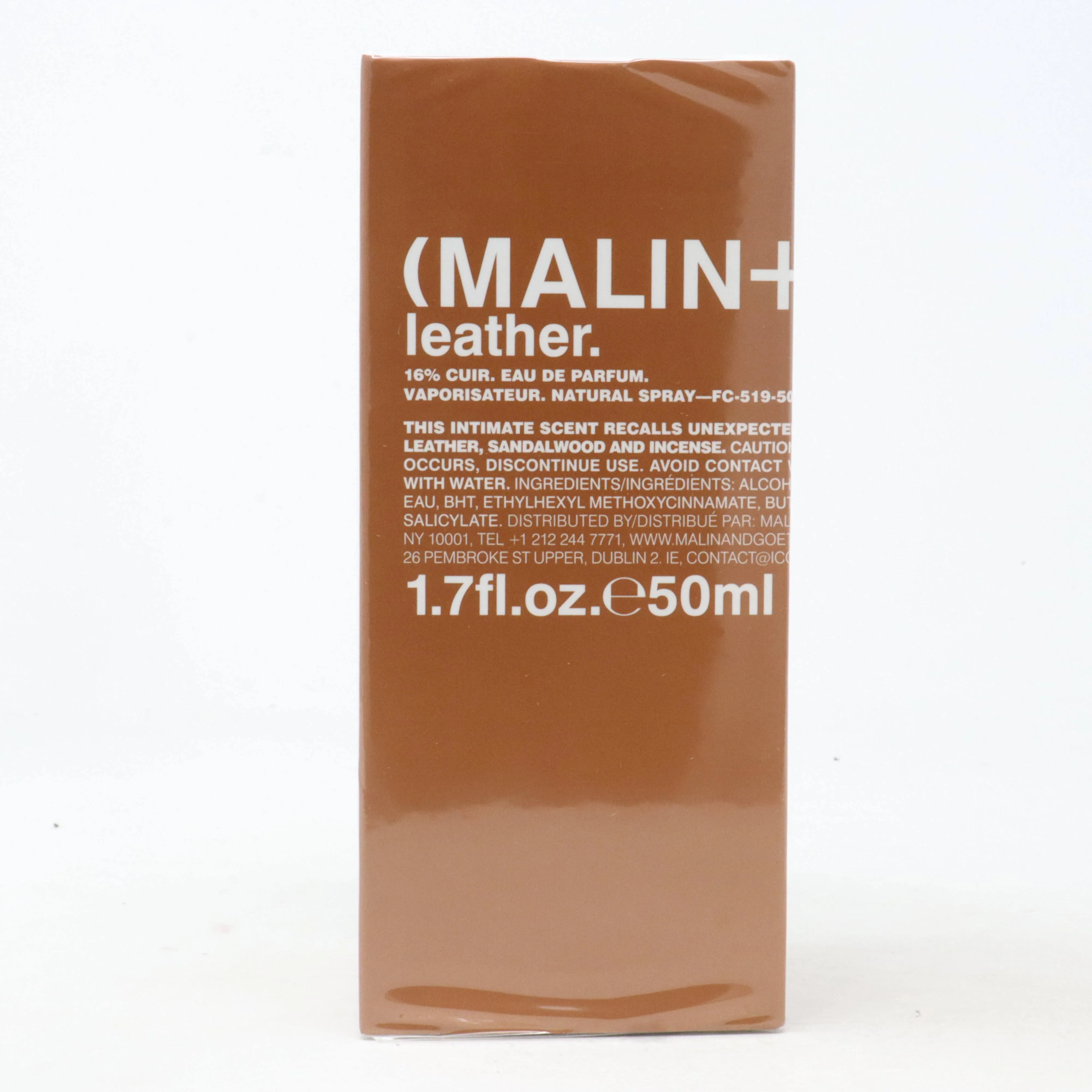 Malin+Goetz Leather Eau De Parfum  1.7oz/50ml New With Box