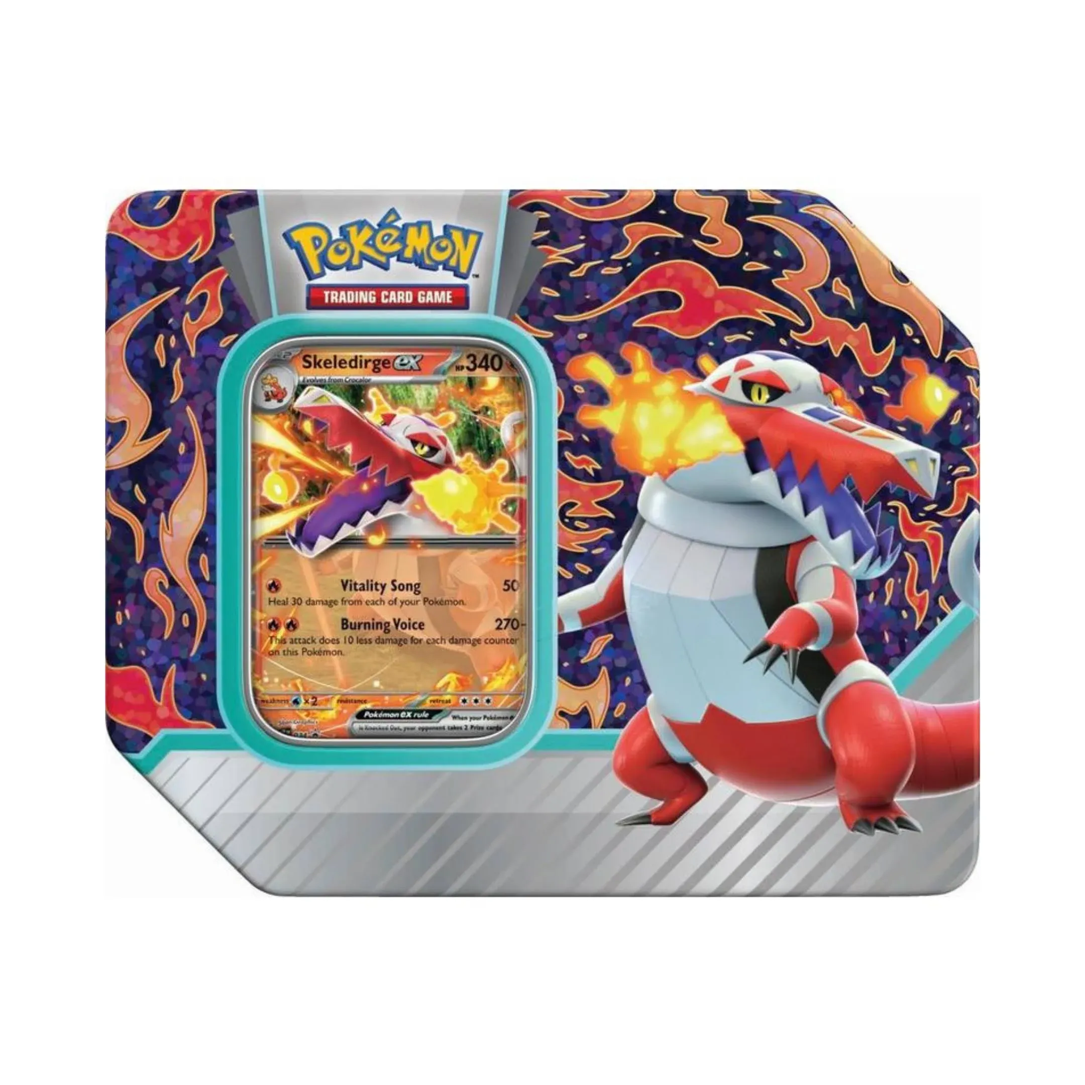 Pokemon TCG Paldea Partners Skeledirge ex Tin