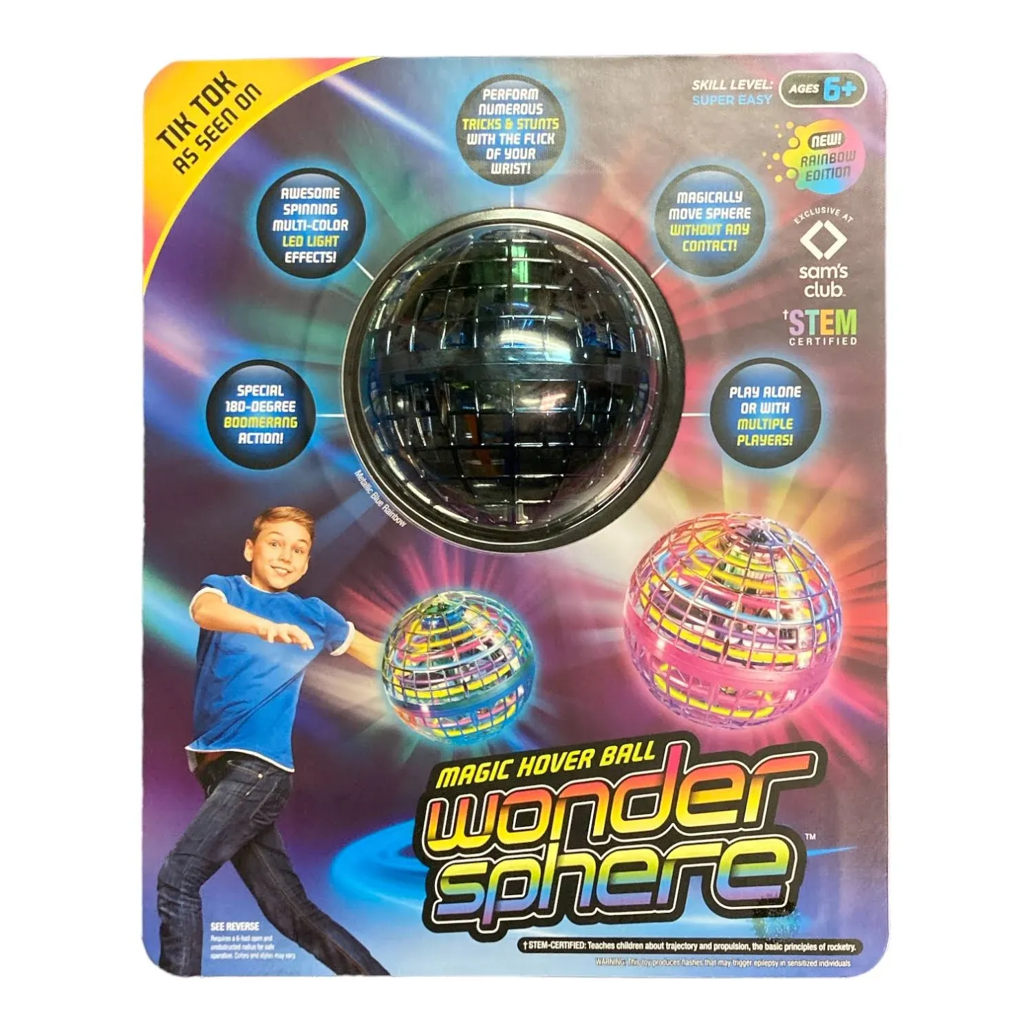 Wonder Sphere Magic Hover Ball Rainbow Edition