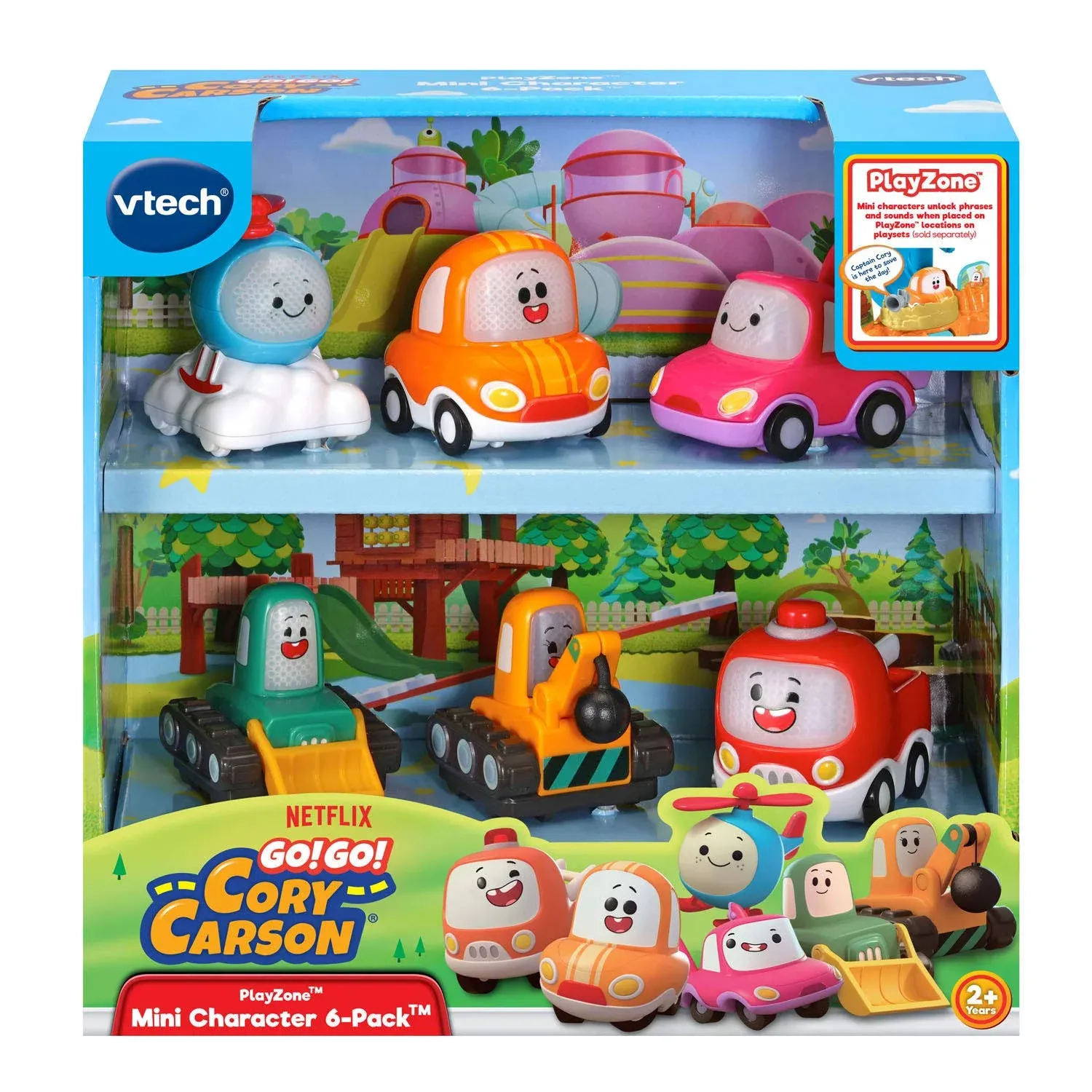 VTech Go! Go! Cory Carson PlayZone Mini Character 6-Pack, Multicolor