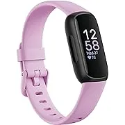 Fitbit Inspire 3 Health & Fitness Tracker with Stress Management, Workout Intensity, Sleep Tracking, 24/7 Heart Rate and more, Morning Glow/Black, One Size (S & L Bands Included)