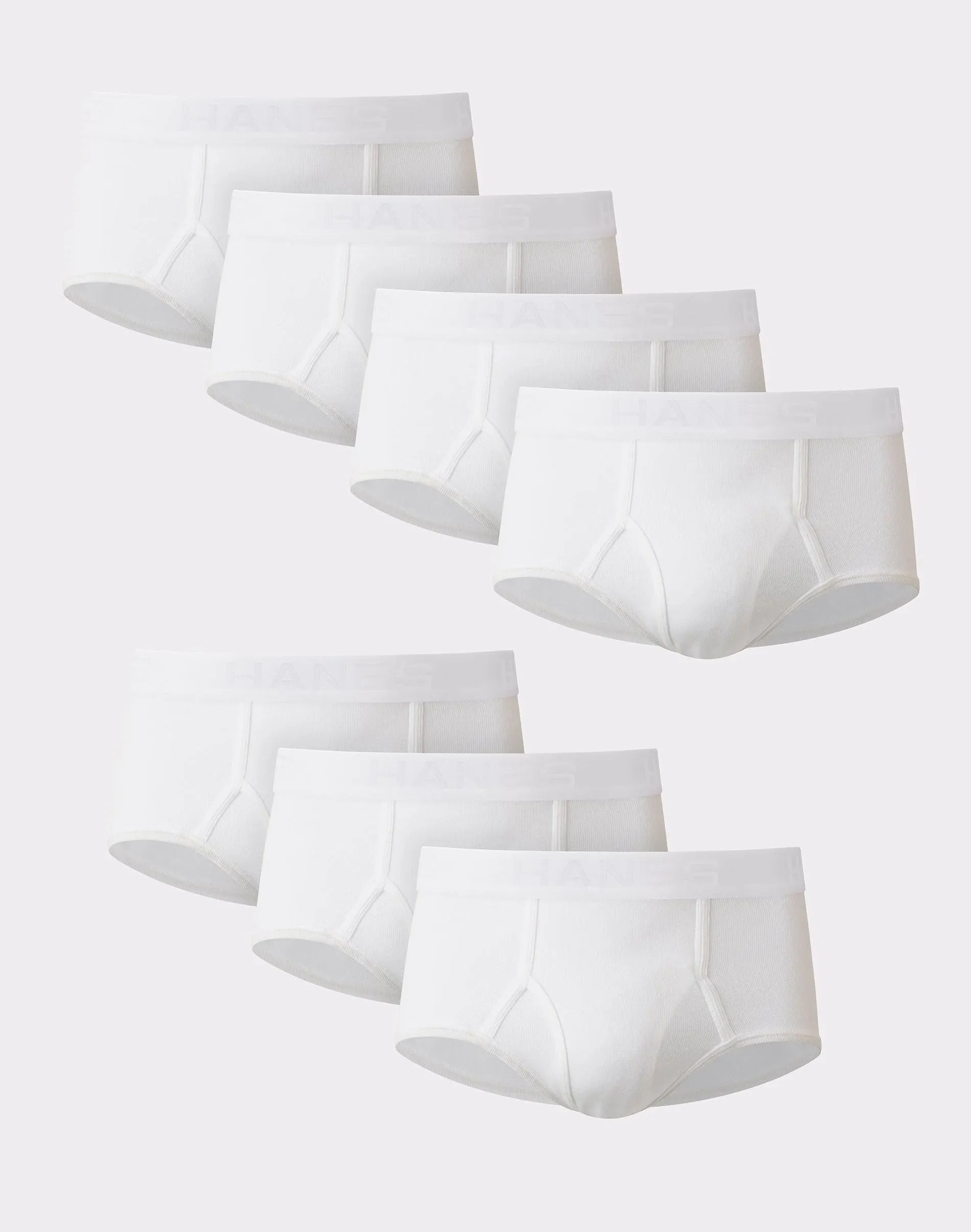 Men's Hanes Ultimate 7-Pack Full-Cut Briefs, Size: XXL, White