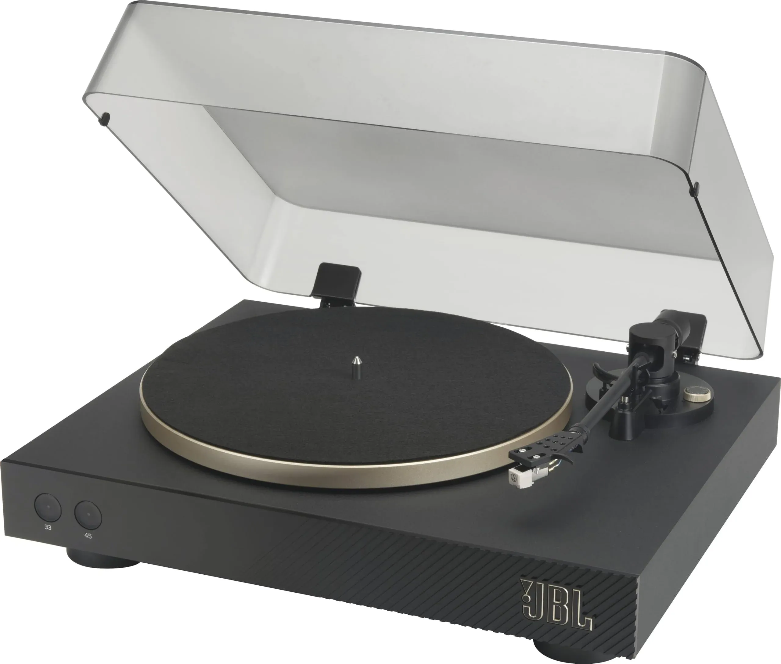 JBL Bluetooth Turntable Spinner BT in Black and Gold