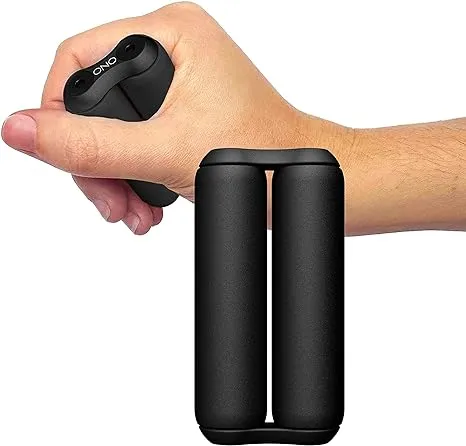 ONO Roller Junior Size, Soft Touch Plastic (Black) - Handheld Fidget Toy for Adults | Help Relieve Stress, Anxiety, Tension | Promotes Focus, Clarity | Compact, Portable Design