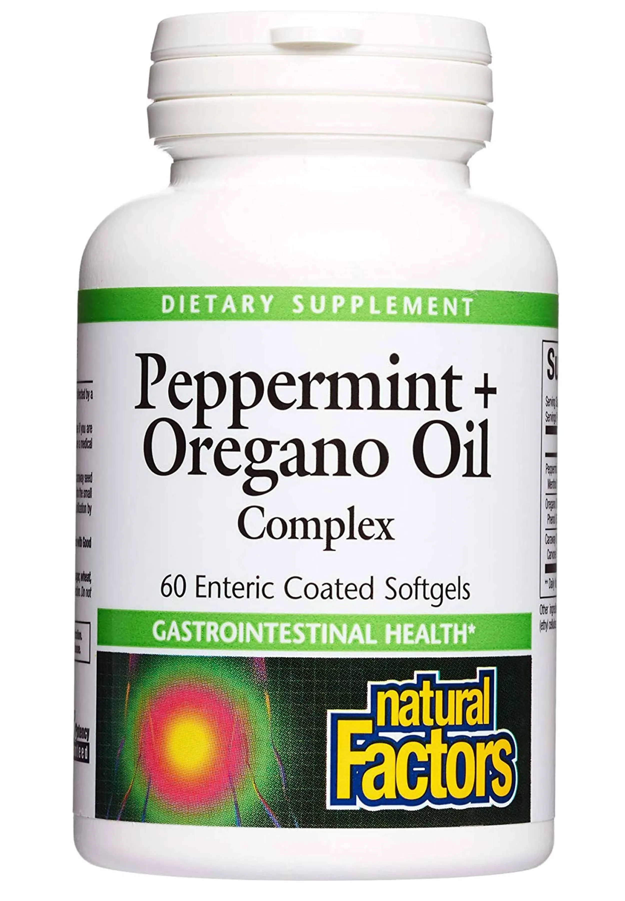 Natural Factors - Peppermint & Oregano Oil Complex - 60 Softgels