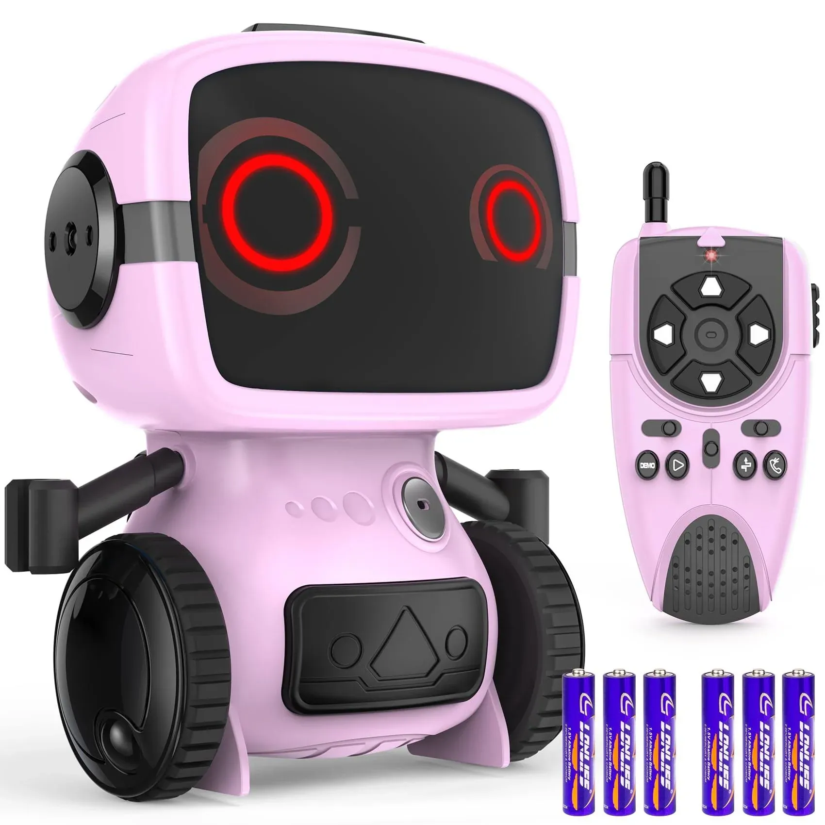 Robot Toys for Boys & Girls, Remote Control Robot for Kids, Auto-Demonstration, Talkie, and Programming Functions, Flexible Arms, Dance, Music, Big Eyes Toys for Boys 4-6 8-12