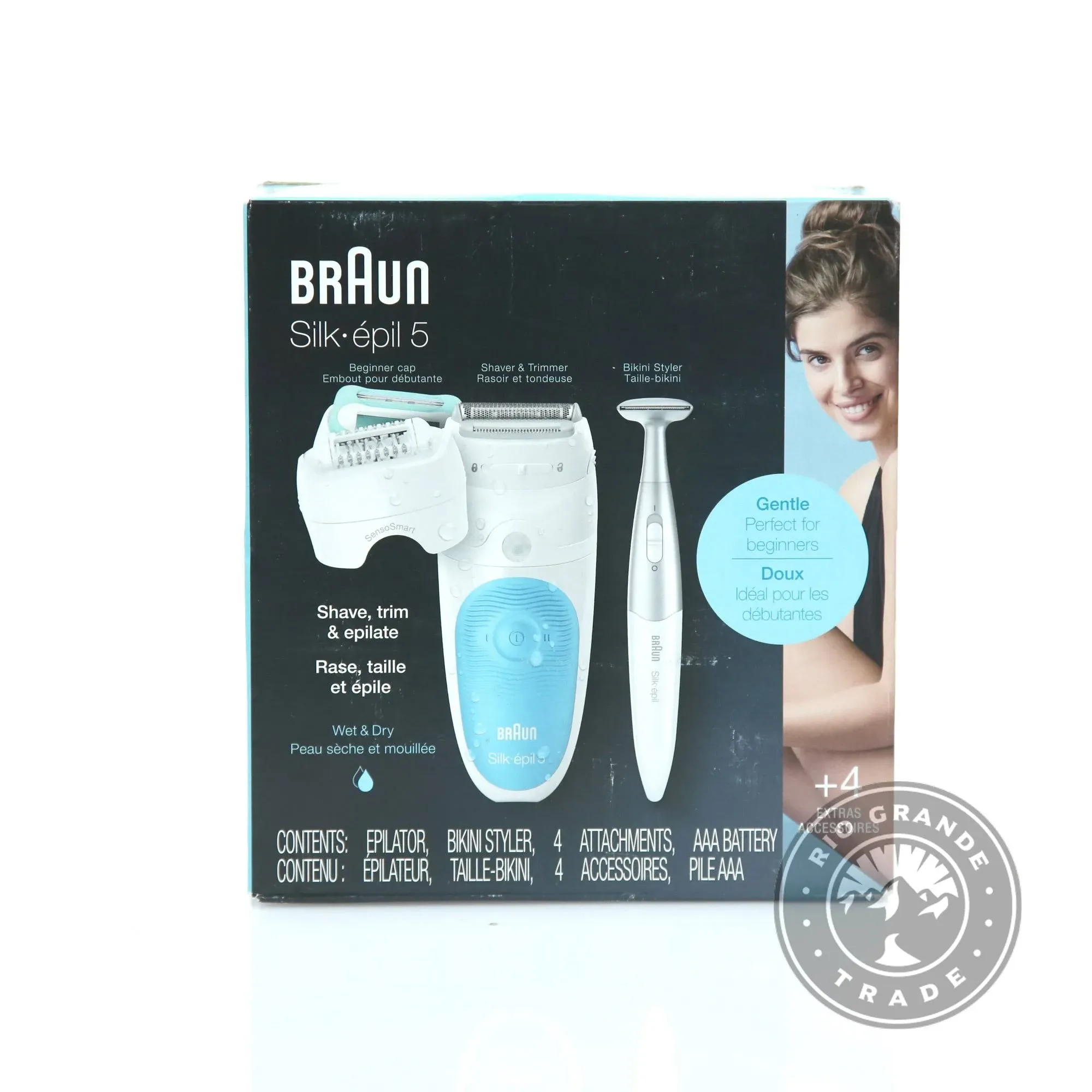 Braun Silk-épil 5 5-810 Epilator Hair Removal for Women, Shaver &amp; Bikini Trimmer