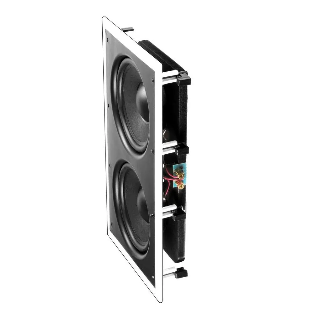 OSD Dual ; 8´´ in Wall Subwoofer 350W Reinforced Back Bridge, Eas IWS88 Dual 8 i