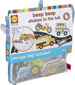 Alex Bath Beep Beep Stickers in The Tub