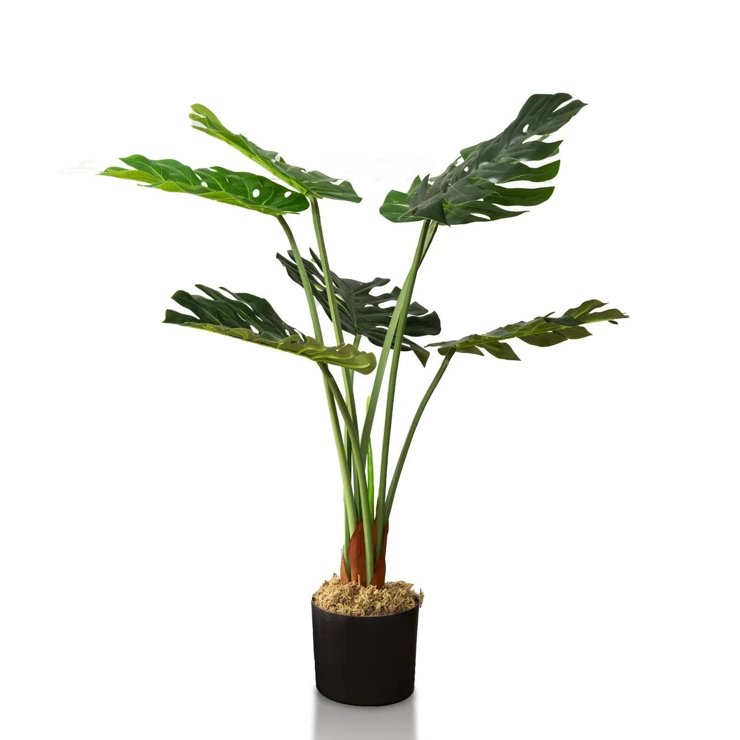 Artificial Monstera Plant, Plants for Home Decor 3 ft, Green 