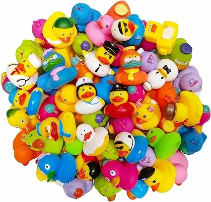 Arttyma Rubber Ducks in Bulk,Assortment Duckies for Jeep Ducking Floater Duck Bath Toys Party Favors (30-Pack)