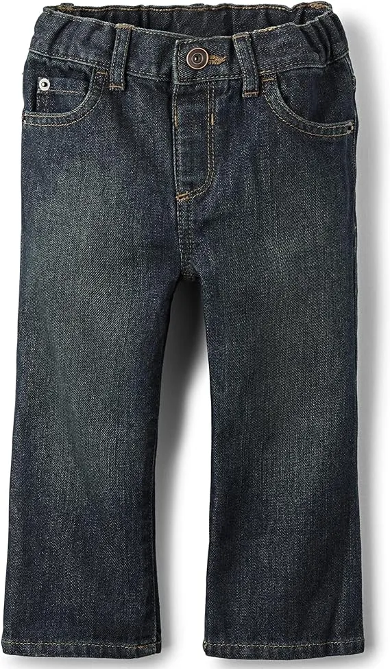 The Children's Place Baby Boys' Basic Bootcut Jeans