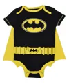 Baby Boys Justice League Batman Baby Bodysuit And Cape Batman In Batman,black