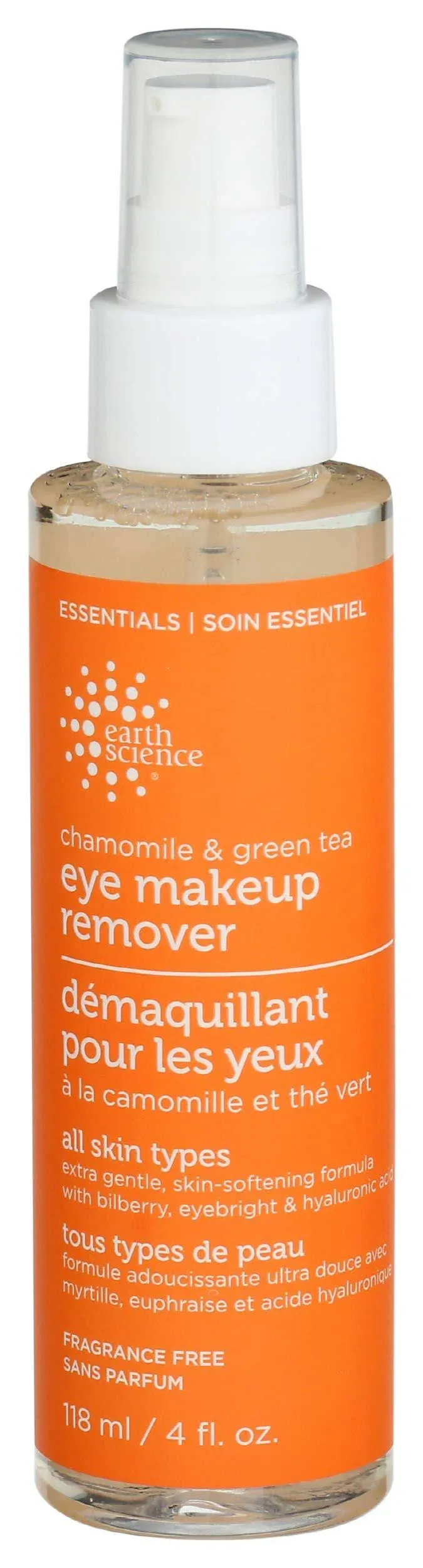 Earth Science Eye Makeup Remover, Chamomile & Green Tea - 118 ml