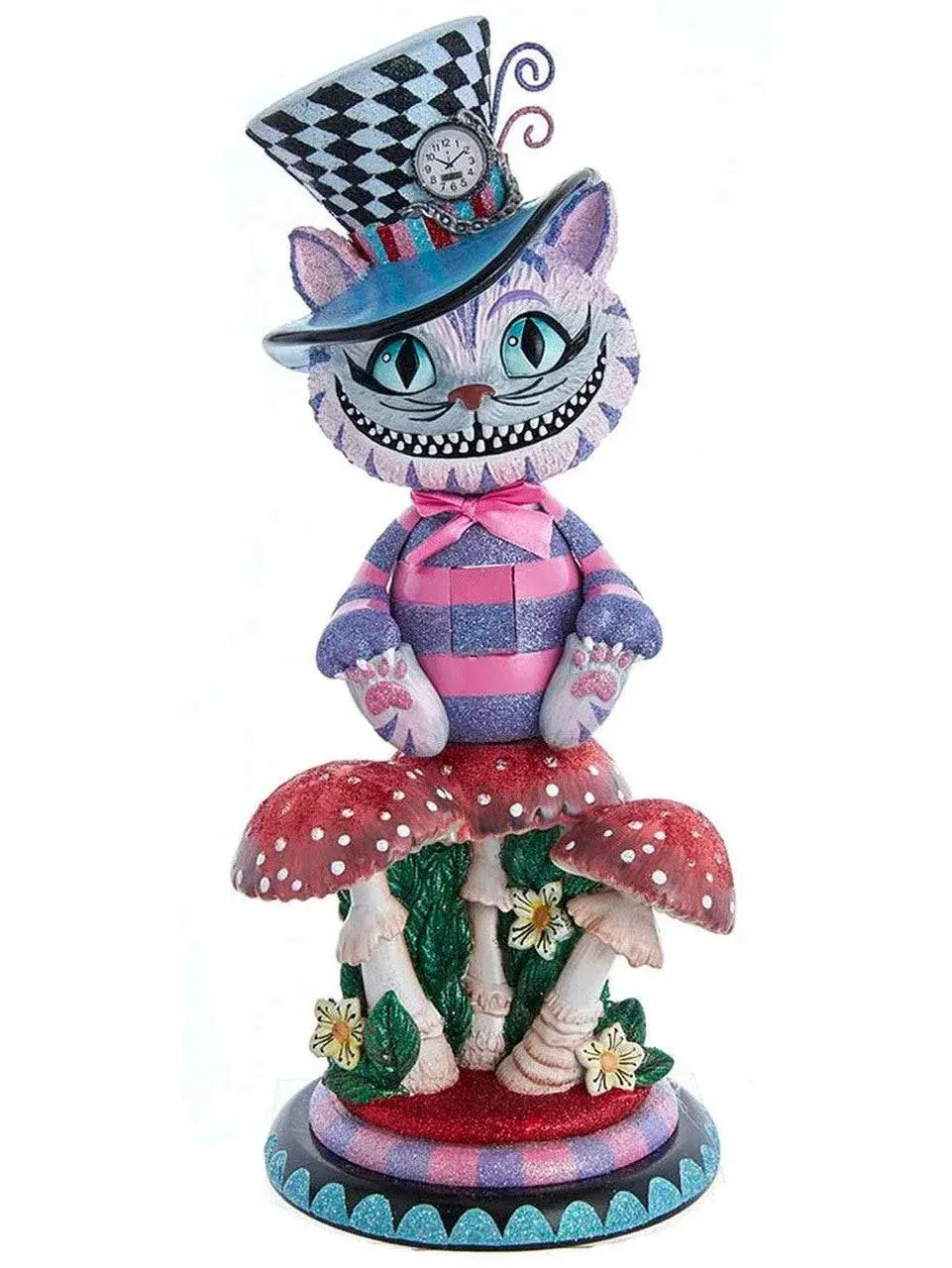 Kurt Adler 15" Hollywood™ Cheshire Cat Nutcracker, Purple