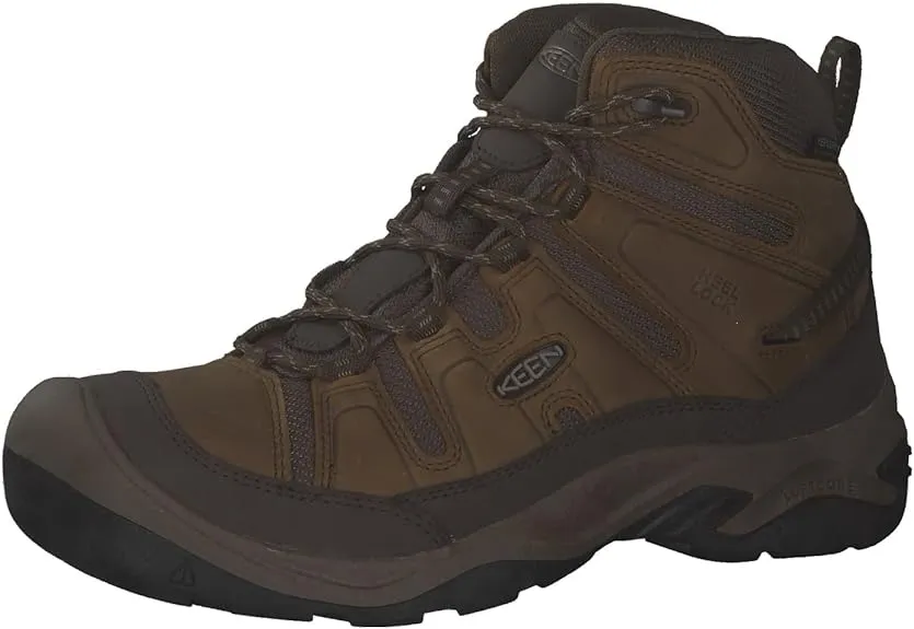 Keen Men's Circadia Mid Waterproof, Bison / Brindle / 12