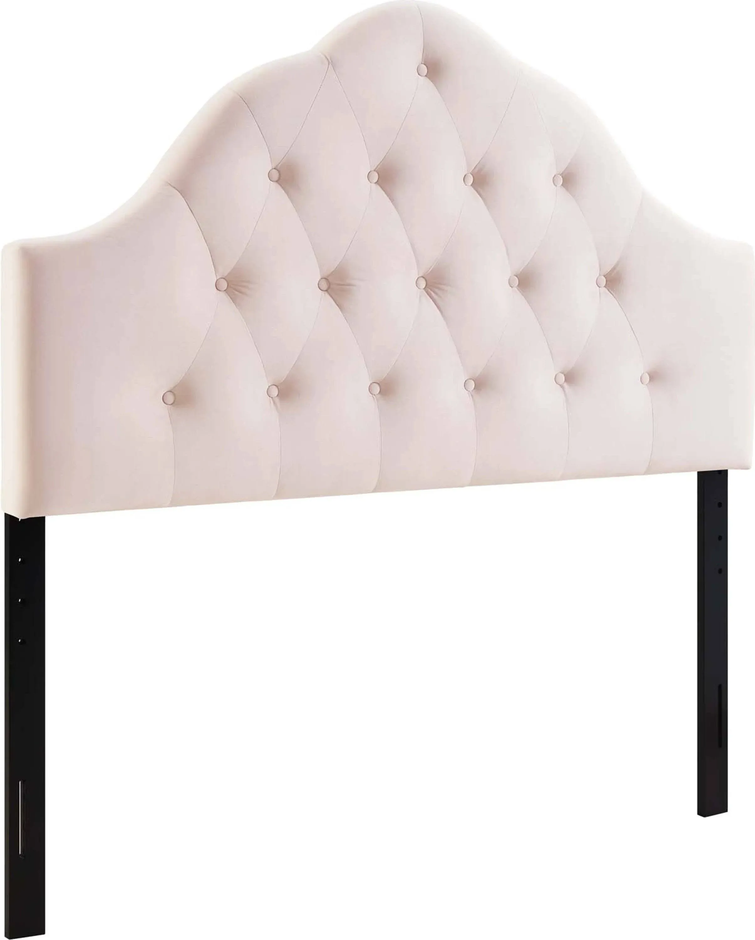 Modway Sovereign Pink Queen Diamond Tufted Performance Velvet Headboard