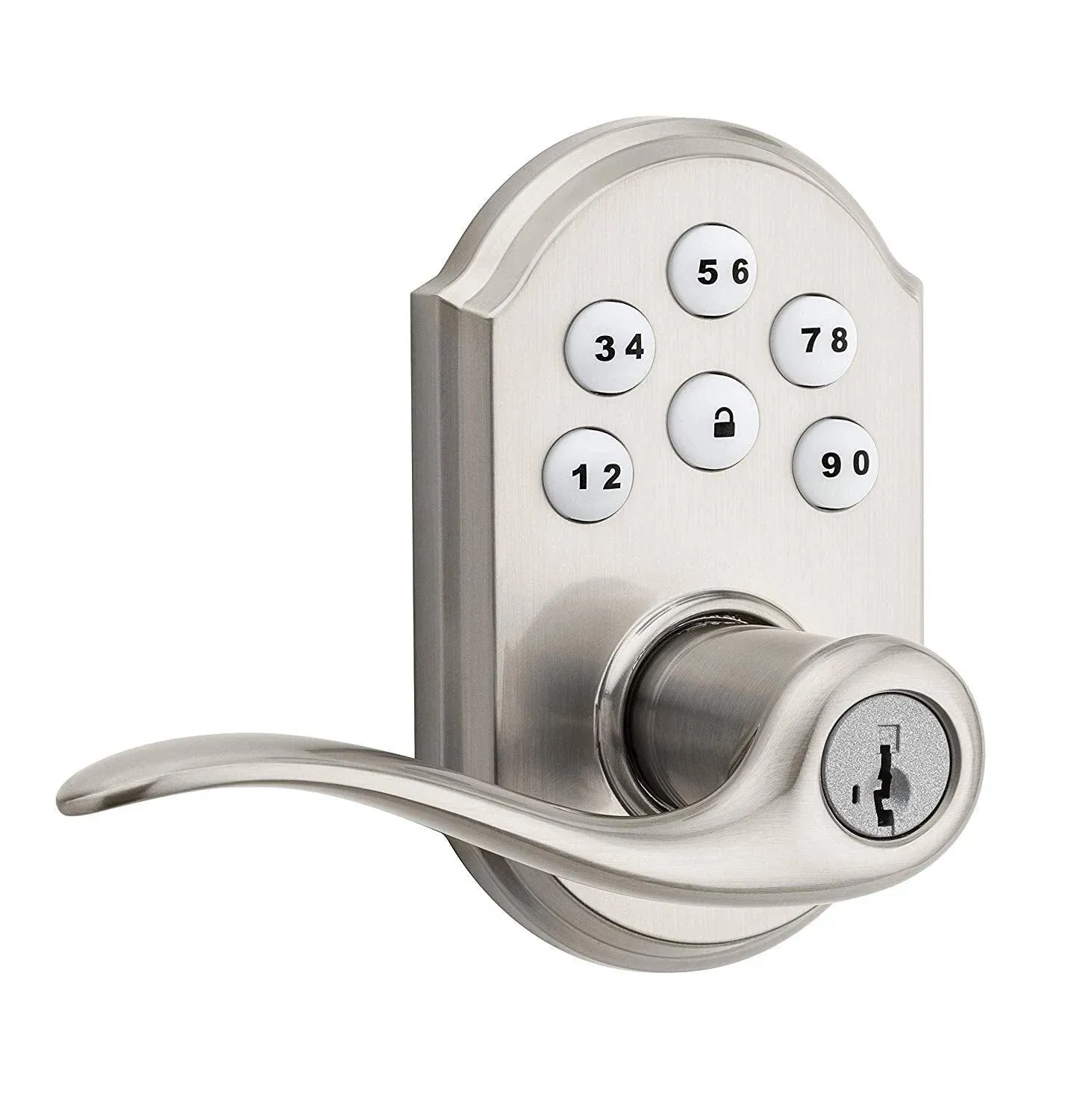 Kwikset 99120-037 SmartCode 912 Z-Wave Plus Leverset, Satin NIckel