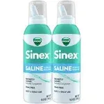 Vicks Sinex Saline Nasal Spray, Drug Free Ultra Fine Mist, Clear Everyday Sinus Congestion Fast, Clear Mucus from a Cold or Allergy, Daily Use 5.0 fl oz