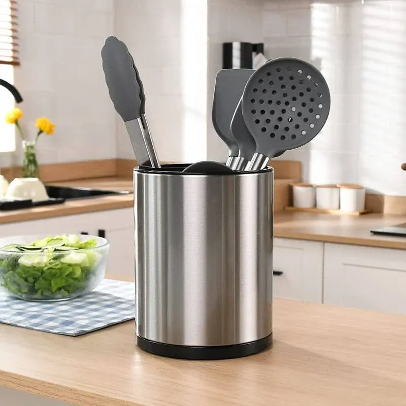 RedCall Stainless Steel Cooking Utensil Holder360° Rotating Kitchen Utensil H...