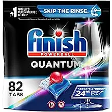 Finish - Quantum - 45Uds - Detergente para Lavavajillas - Powerball - Limpieza y Brillo Avanzados - Pastillas para Lavar Platos - Pastillas para Lavar Platos