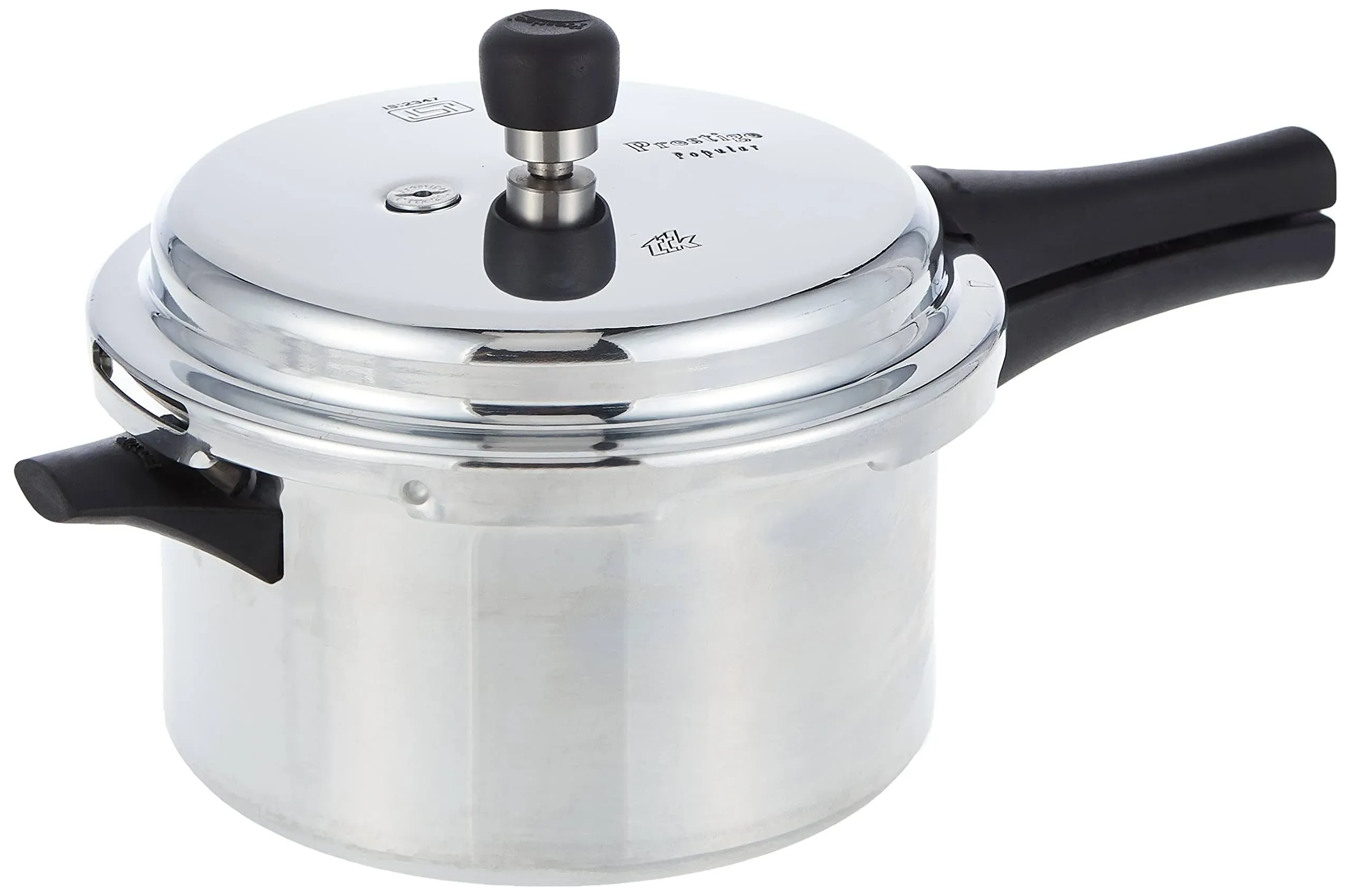 Prestige Popular Aluminium Pressure Cooker, 4 Liters