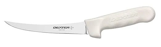 Dexter-Russell 6" Curved, Flexible Boning Knife, S131F-6PCP, SANI-Safe Series, White (01493)