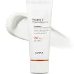 COSRX Daily SPF 50 Vitamin E Vitalizing Sunscreen, OTC Broad Spectrum UVA & UVB Protection, Lightweight & No White Cast, Invisible Semi Matte Finish, Sebum Balancing, Reef Friendly, Korean Skincare