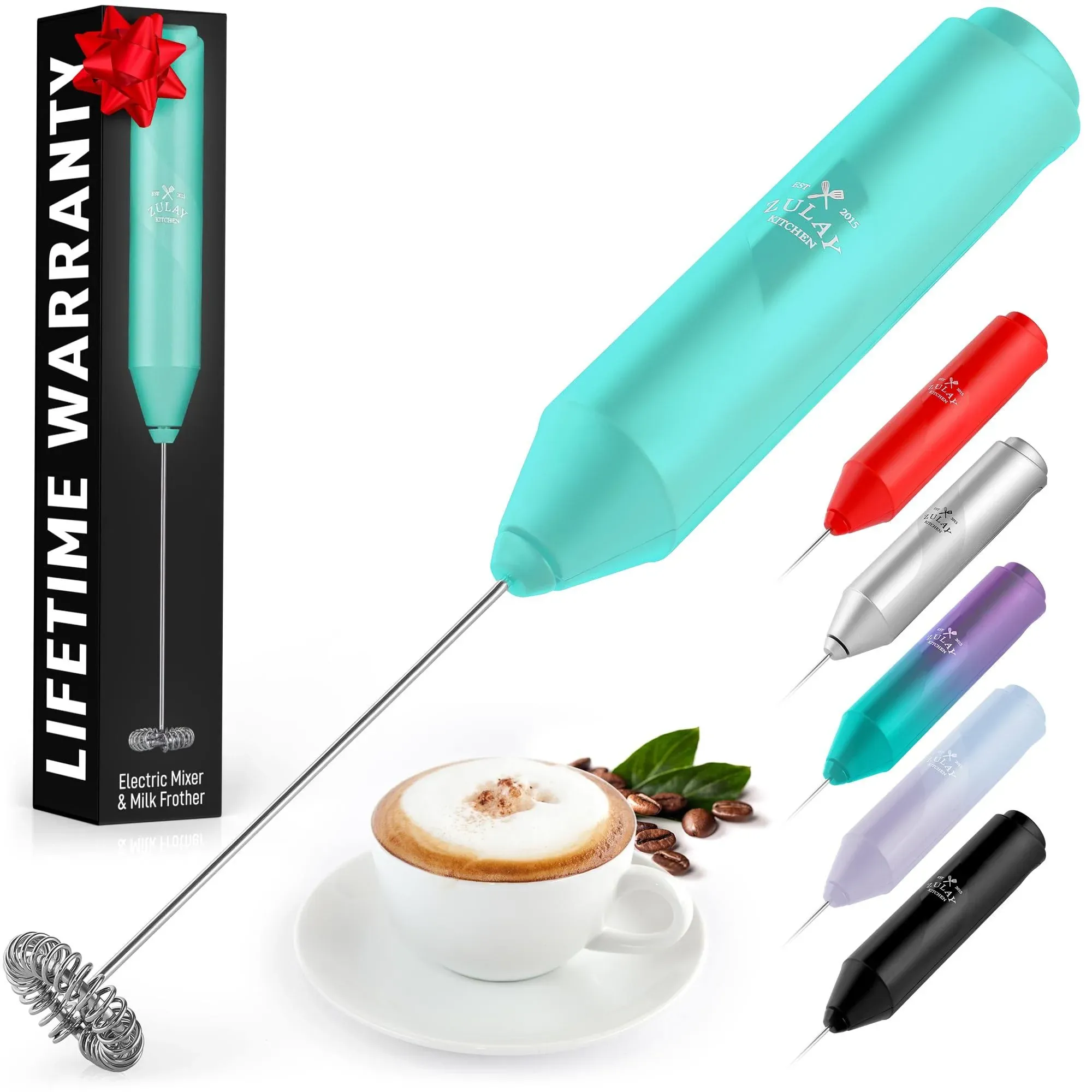 Zulay Kitchen FrothMate Powerful Milk Frother - Purple Teal Fade ZK-BSC-MLK-FRTHR-NS-PRPL-TL-FD