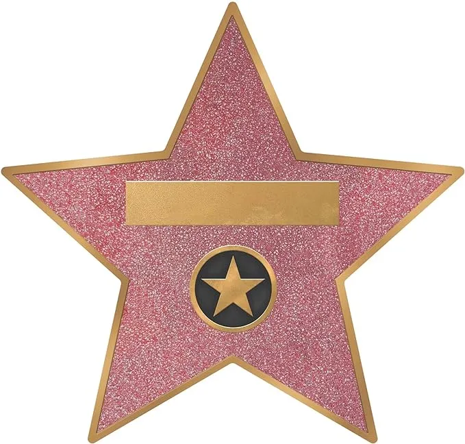 Amscan Glitz & Glam Star Decal Clings