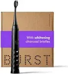 BURST Electric Toothbrush for Adults - Soft Bristle Toothbrush for Deep Clean, Stain & Plaque Removal - 3 Sonic Toothbrush Modes: Teeth Whitening, Sensitive, Massage - Black