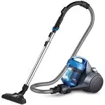 Easy Canister Vacuum Cleaner - Powerful Suction - Multi-Surface - Blue