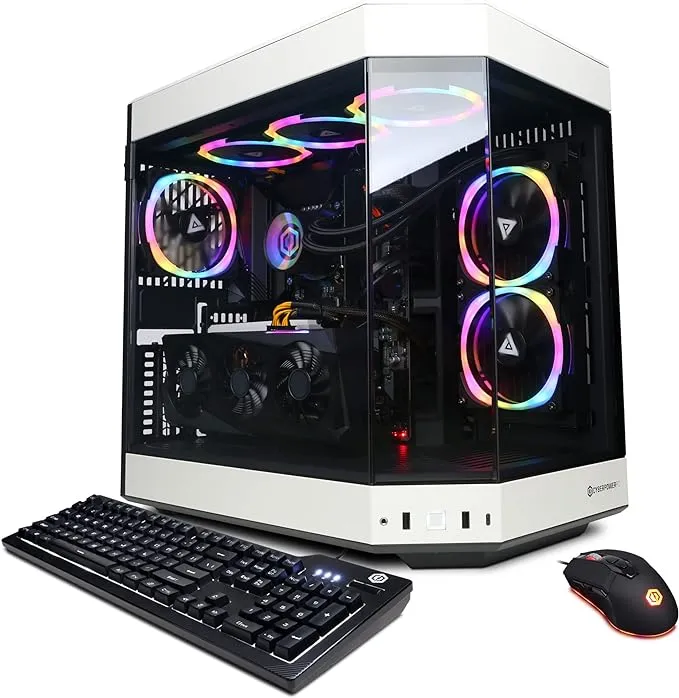 CyberPowerPC Gamer Xtreme VR Liquid Cool Gaming PC, Intel Core i9-14900KF 3.2GHz, GeForce RTX 4070 Super 12GB, 32GB DDR5, 1TB PCIe Gen4 SSD, WiFi Ready & Windows 11 Home (GXiVR8780A4)